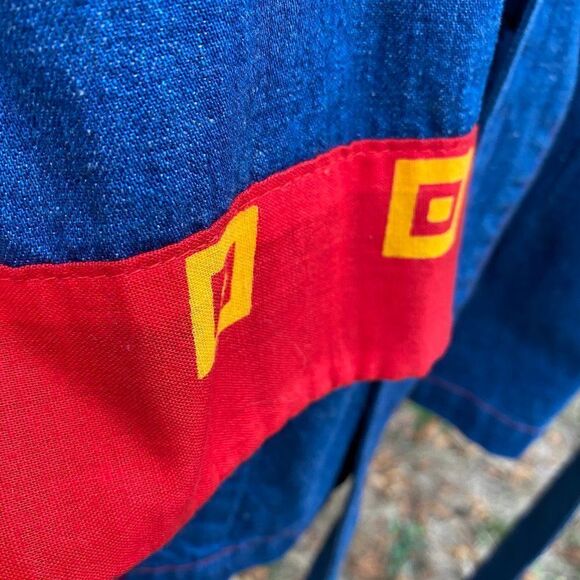 Crossroads MS Denim Cross Front Jacket Lagenlook Shacket - Picture 6 of 13